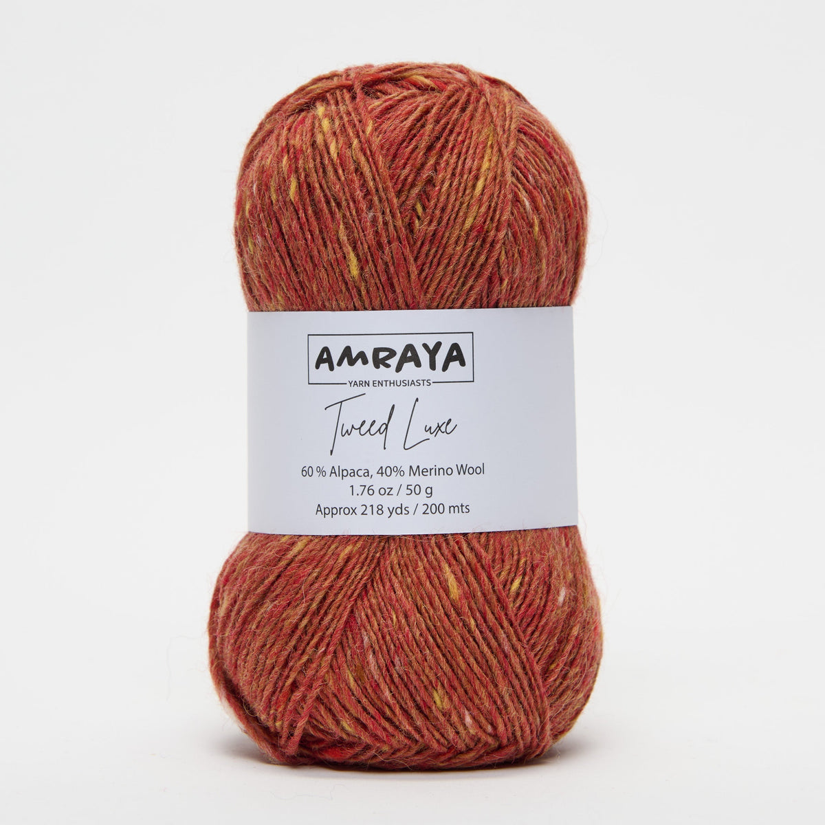 Strickset „Glowing garnet Pullunder“ – mit Tweed Luxe Alpaka Merinowolle Mix + PDF Anleitung Amraya