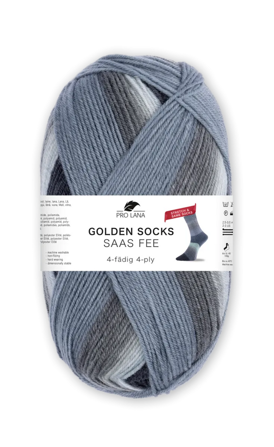 Pro Lana Golden Socks Saas Fee Stretch Pro Lana