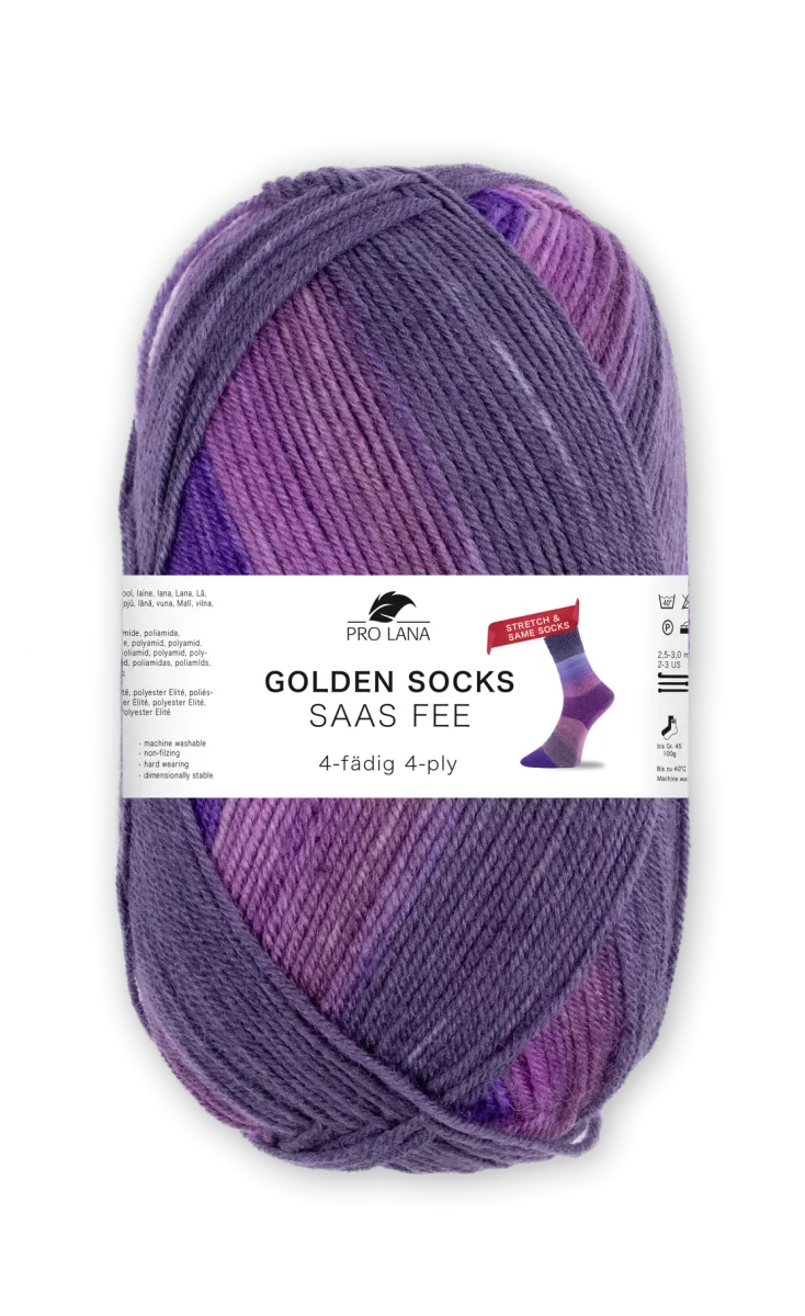 Pro Lana Golden Socks Saas Fee Stretch Pro Lana