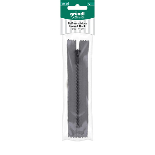 Reißverschluss Hose und Rock, 14 cm Gründl