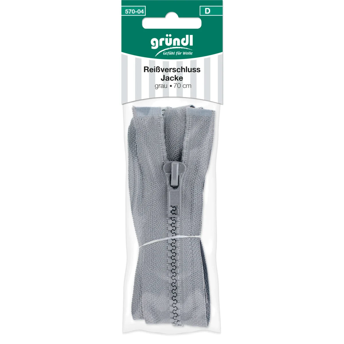 Reissverschluss Jacken, 70 cm Gründl