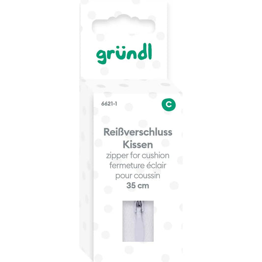 Reißverschluss Kissen, 35 cm Gründl