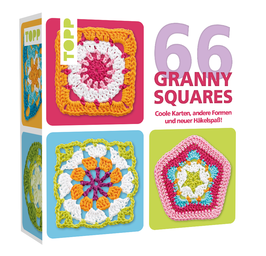 66 Granny Squares Karten-Set Topp