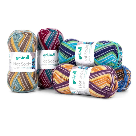 Gründl Sockenwolle, Hot Socks color Gründl