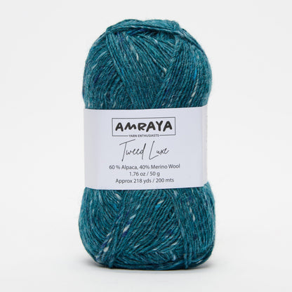 Strickset „Glowing garnet Pullunder“ – mit Tweed Luxe Alpaka Merinowolle Mix + PDF Anleitung Amraya
