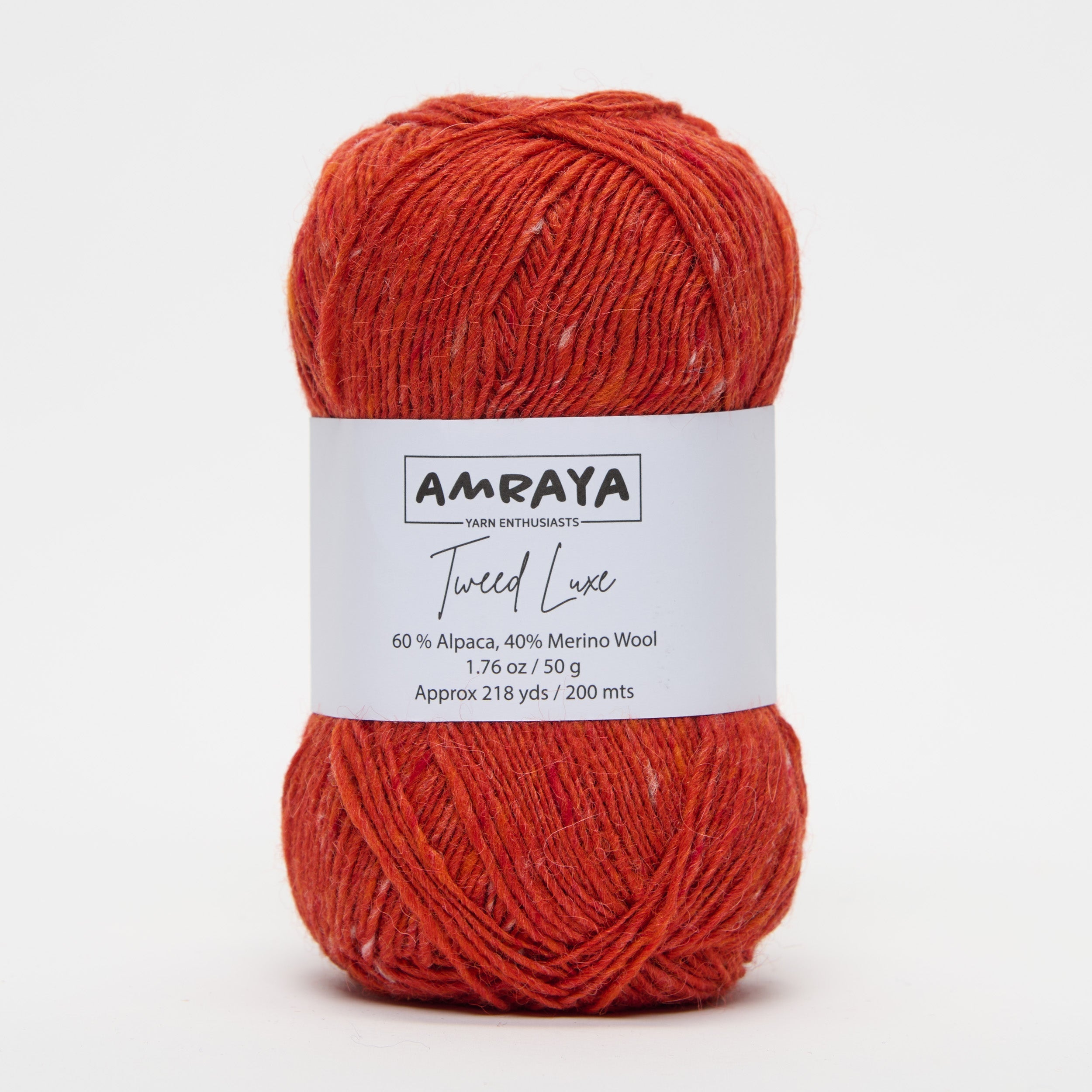 Strickset „Glowing garnet Pullunder“ – mit Tweed Luxe Alpaka Merinowolle Mix + PDF Anleitung Amraya