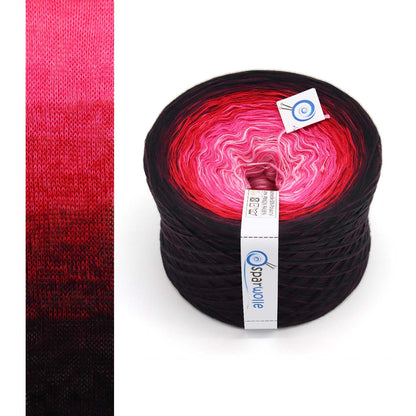 Bobbel Farbverlaufsgarn, Vivid Love, 50% Baumwolle SparWolle