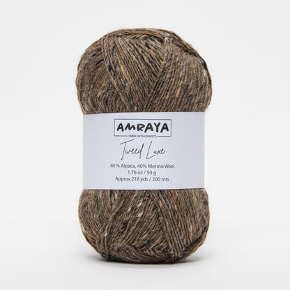 Strickset „Glowing garnet Pullunder“ – mit Tweed Luxe Alpaka Merinowolle Mix + PDF Anleitung Amraya