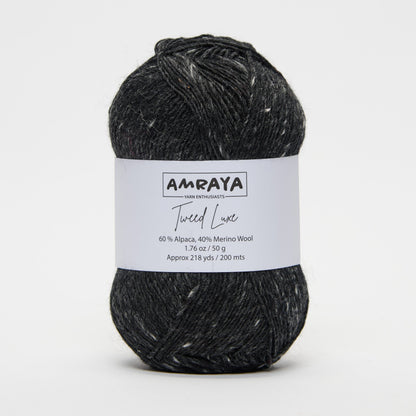 Strickset „Glowing garnet Pullunder“ – mit Tweed Luxe Alpaka Merinowolle Mix + PDF Anleitung Amraya