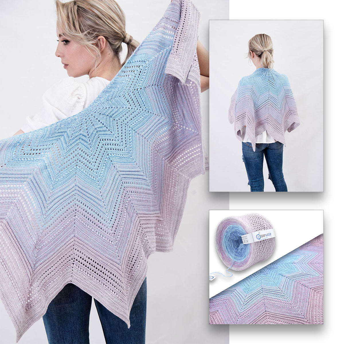 Bobbel Farbverlaufsgarn, Sonderedition II, 50% Baumwolle SparWolle