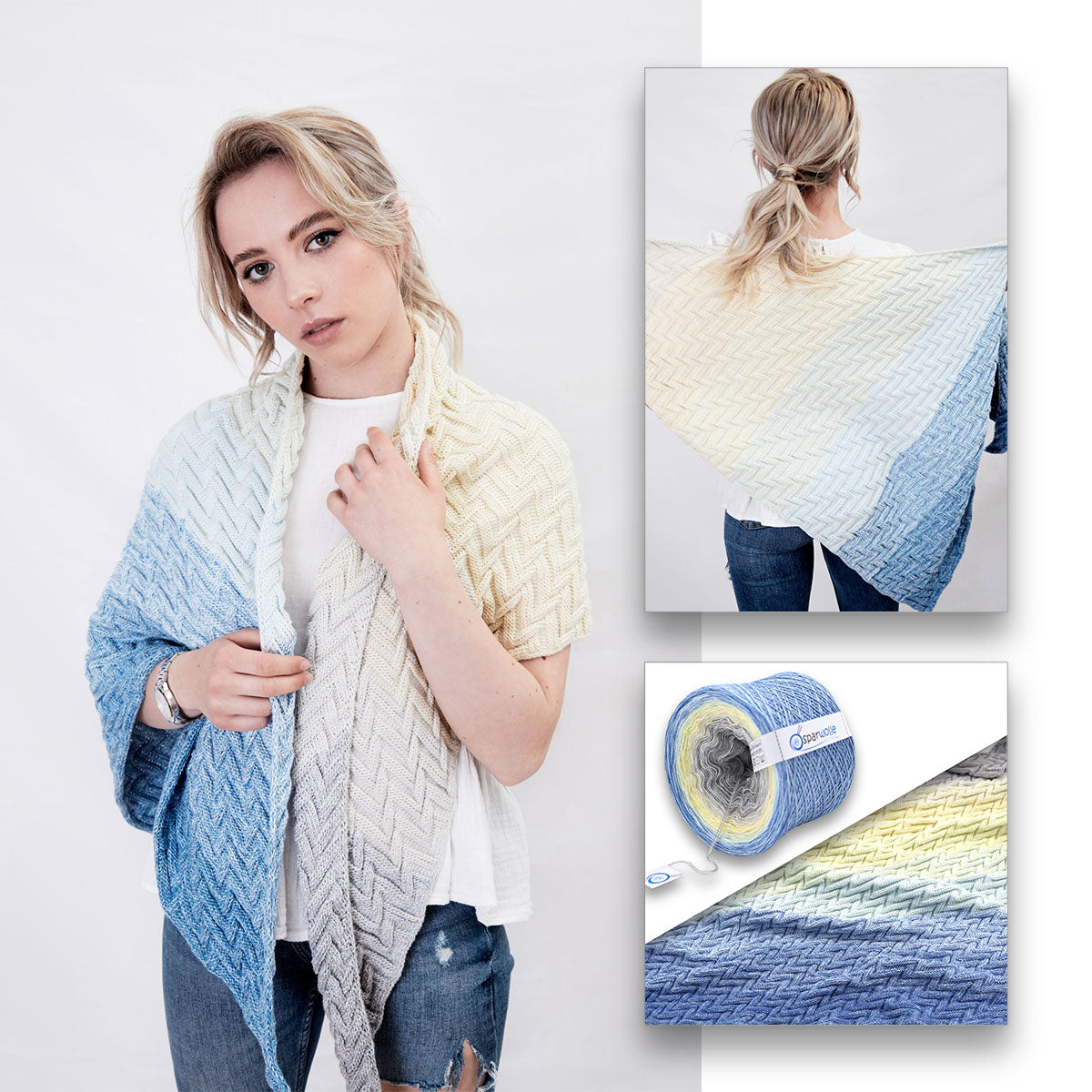 Bobbel Farbverlaufsgarn, Sonderedition II, 50% Baumwolle SparWolle