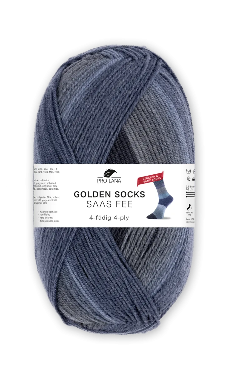Pro Lana Golden Socks Saas Fee Stretch Pro Lana