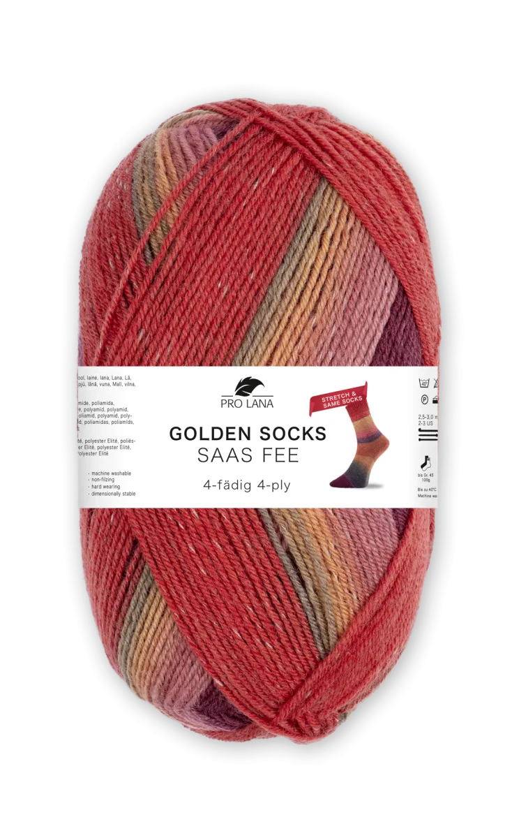 Pro Lana Golden Socks Saas Fee Stretch Pro Lana