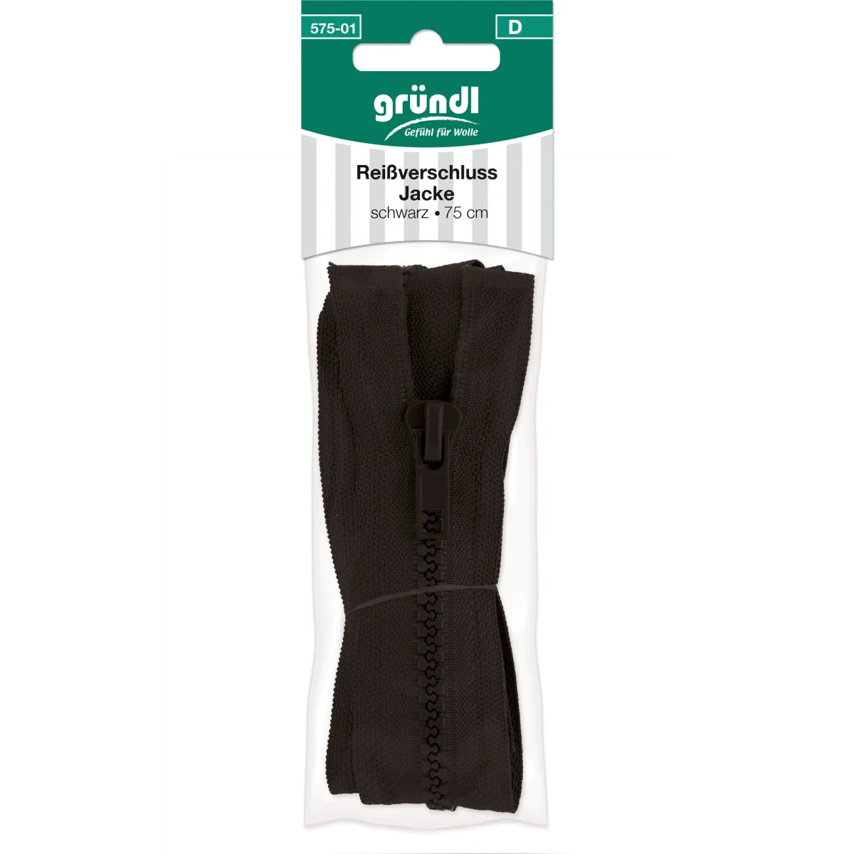 Reissverschluss Jacken, 75 cm Gründl