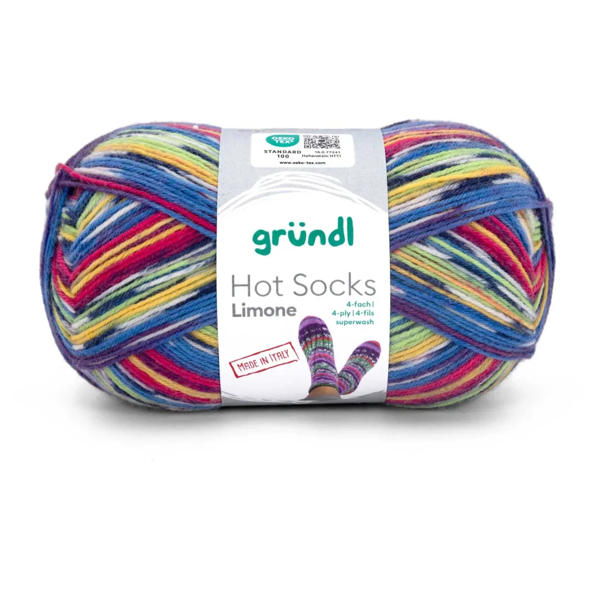 Gründl Hot Socks Limone, 4-fach Gründl