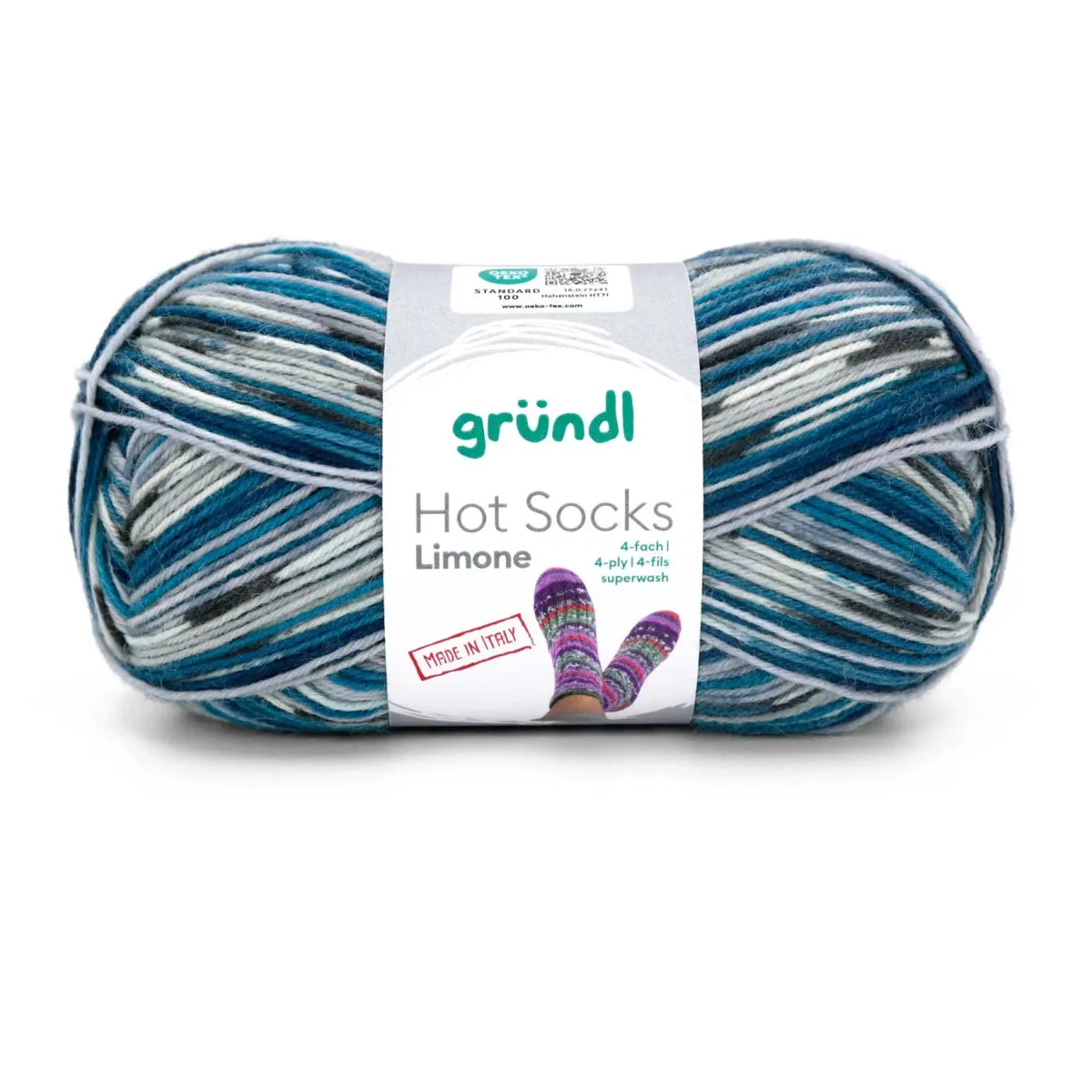 Gründl Hot Socks Limone, 4-fach Gründl