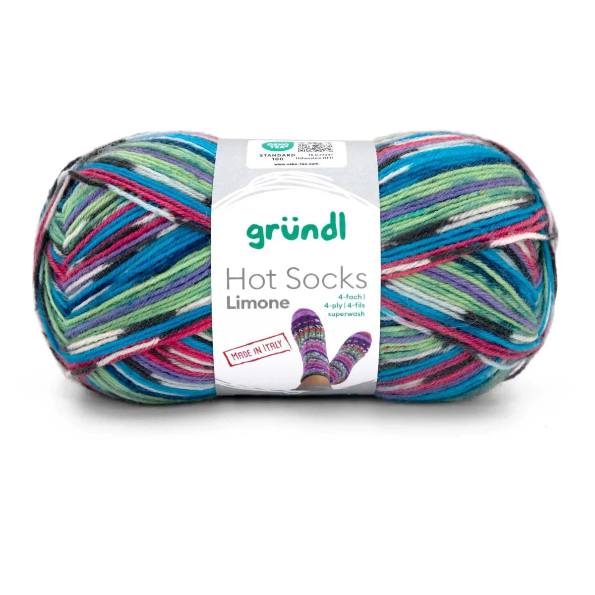 Gründl Hot Socks Limone, 4-fach Gründl