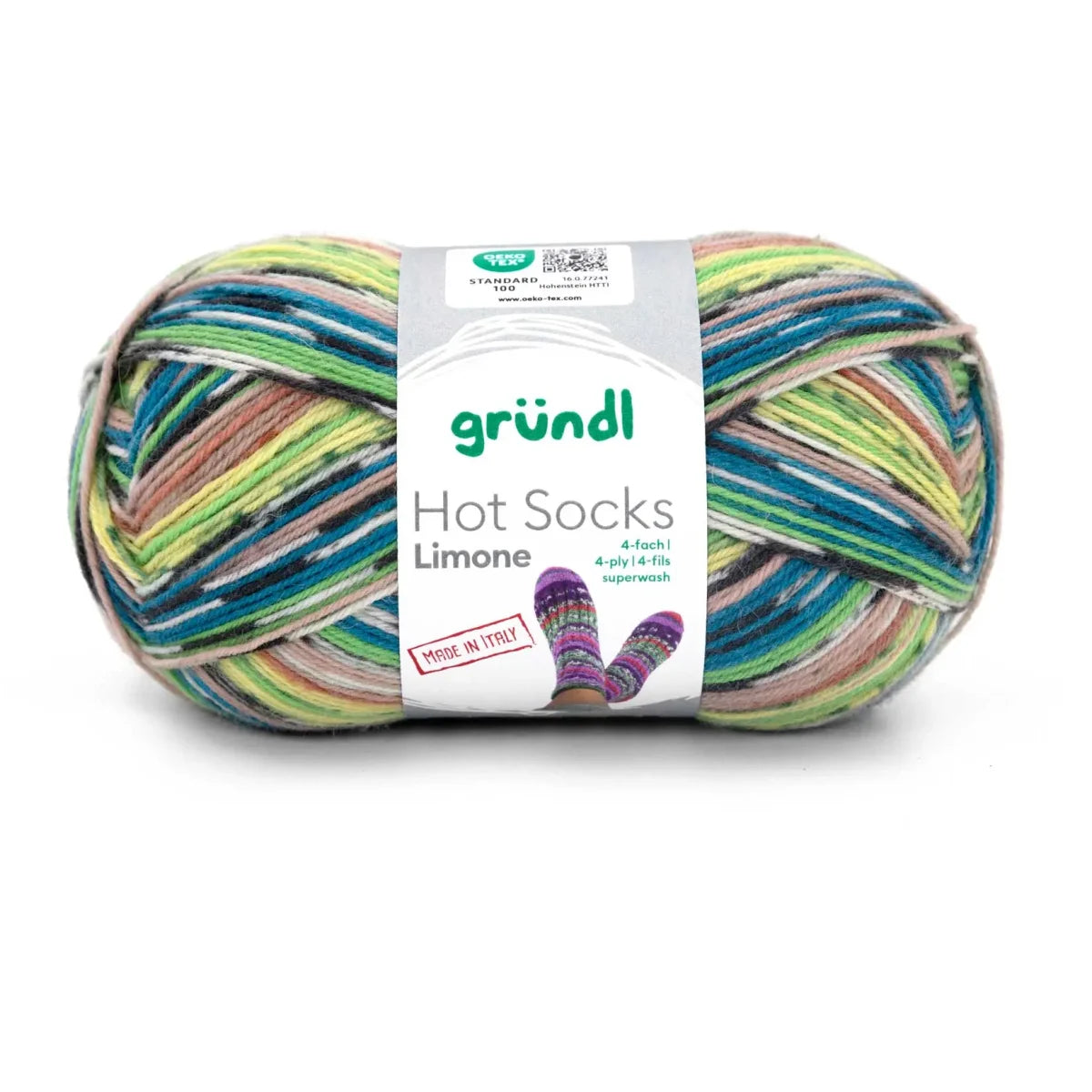Gründl Hot Socks Limone, 4-fach Gründl