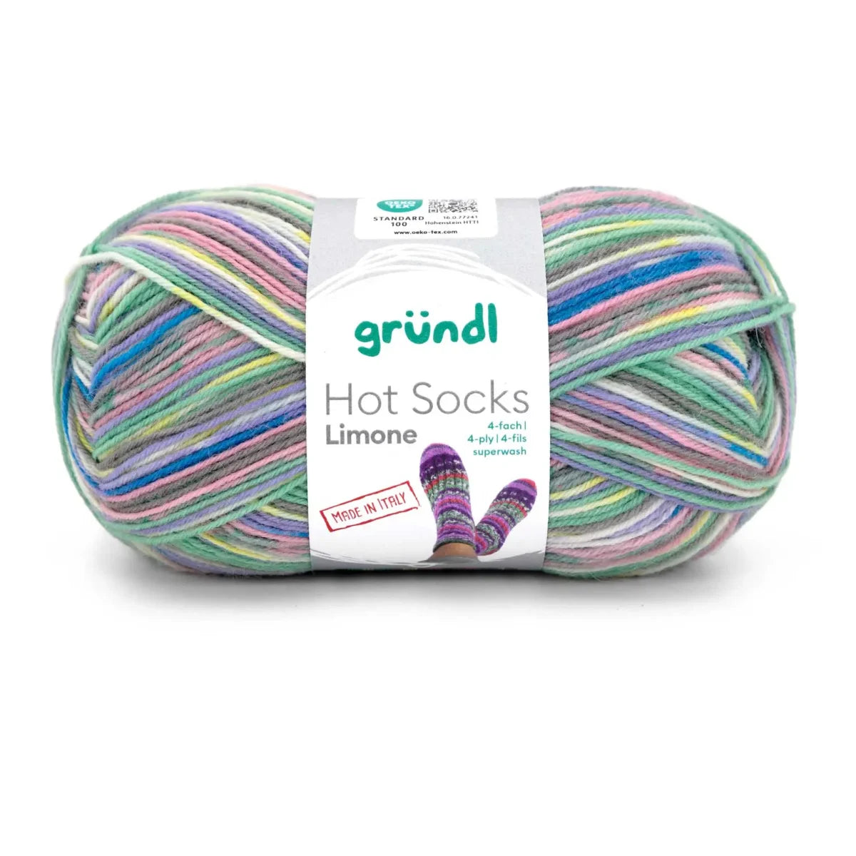 Gründl Hot Socks Limone, 4-fach Gründl