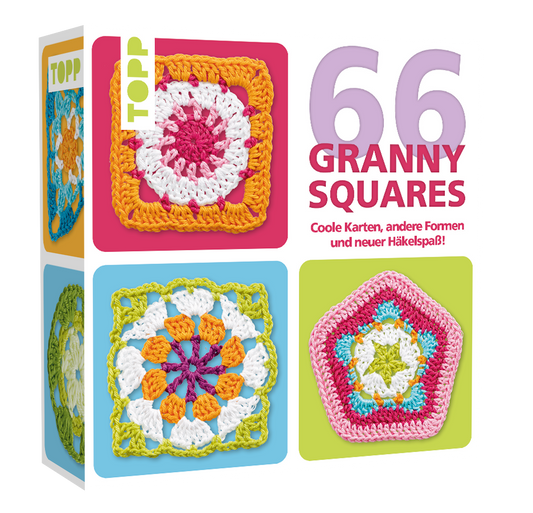 66 Granny Squares Karten-Set Topp