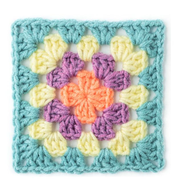 Topp Granny Square Häkel-Karten Topp