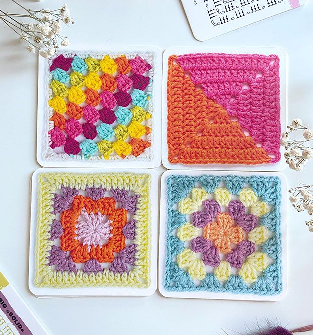 Topp Granny Square Häkel-Karten Topp
