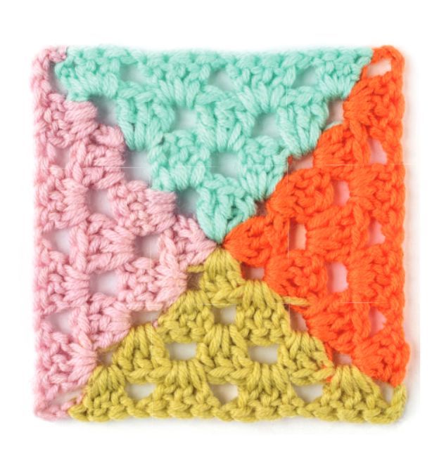 Topp Granny Square Häkel-Karten Topp