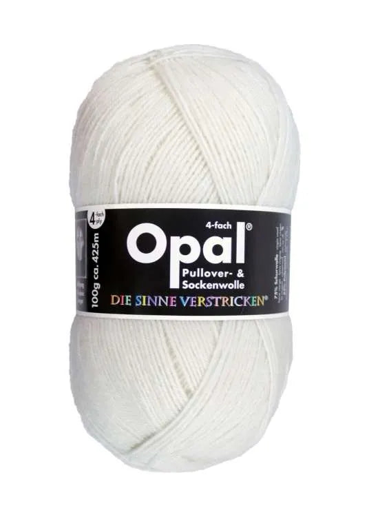 Opal Sockenwolle, uni 4-fädig Opal