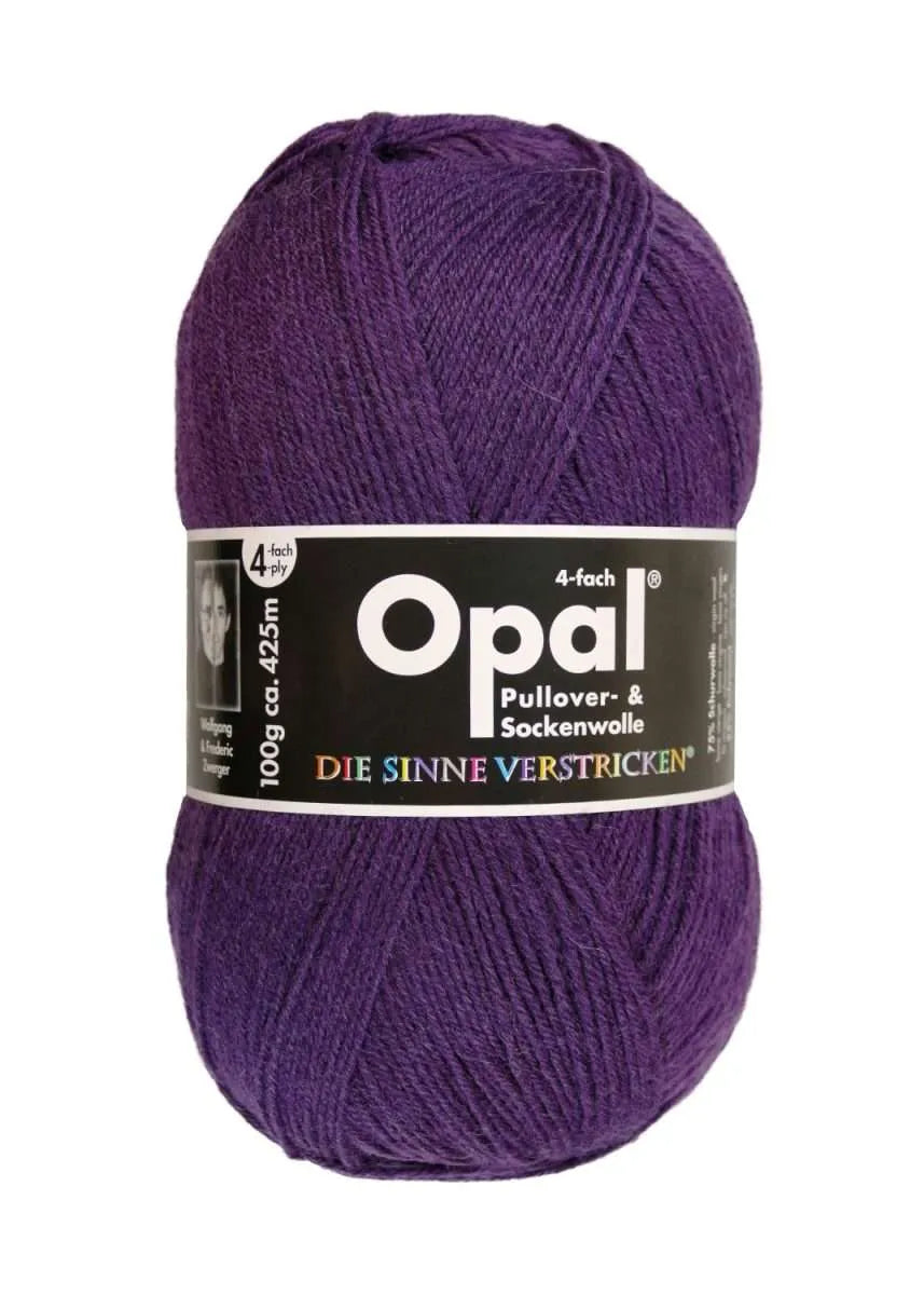 Opal Sockenwolle, uni 4-fädig Opal