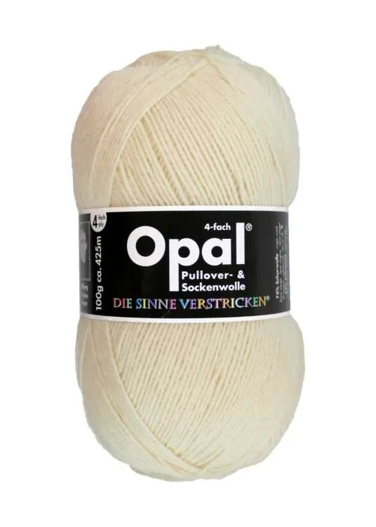 Opal Sockenwolle, uni 4-fädig Opal