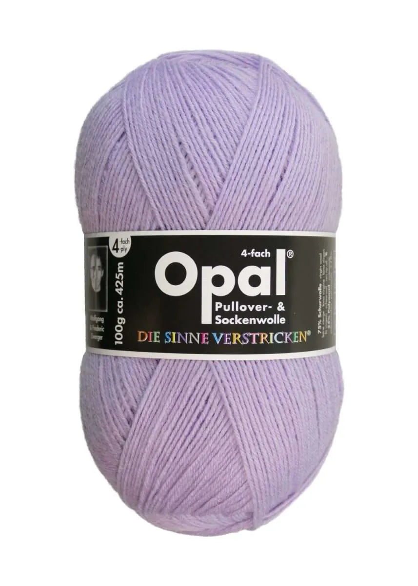 Opal Sockenwolle, uni 4-fädig Opal
