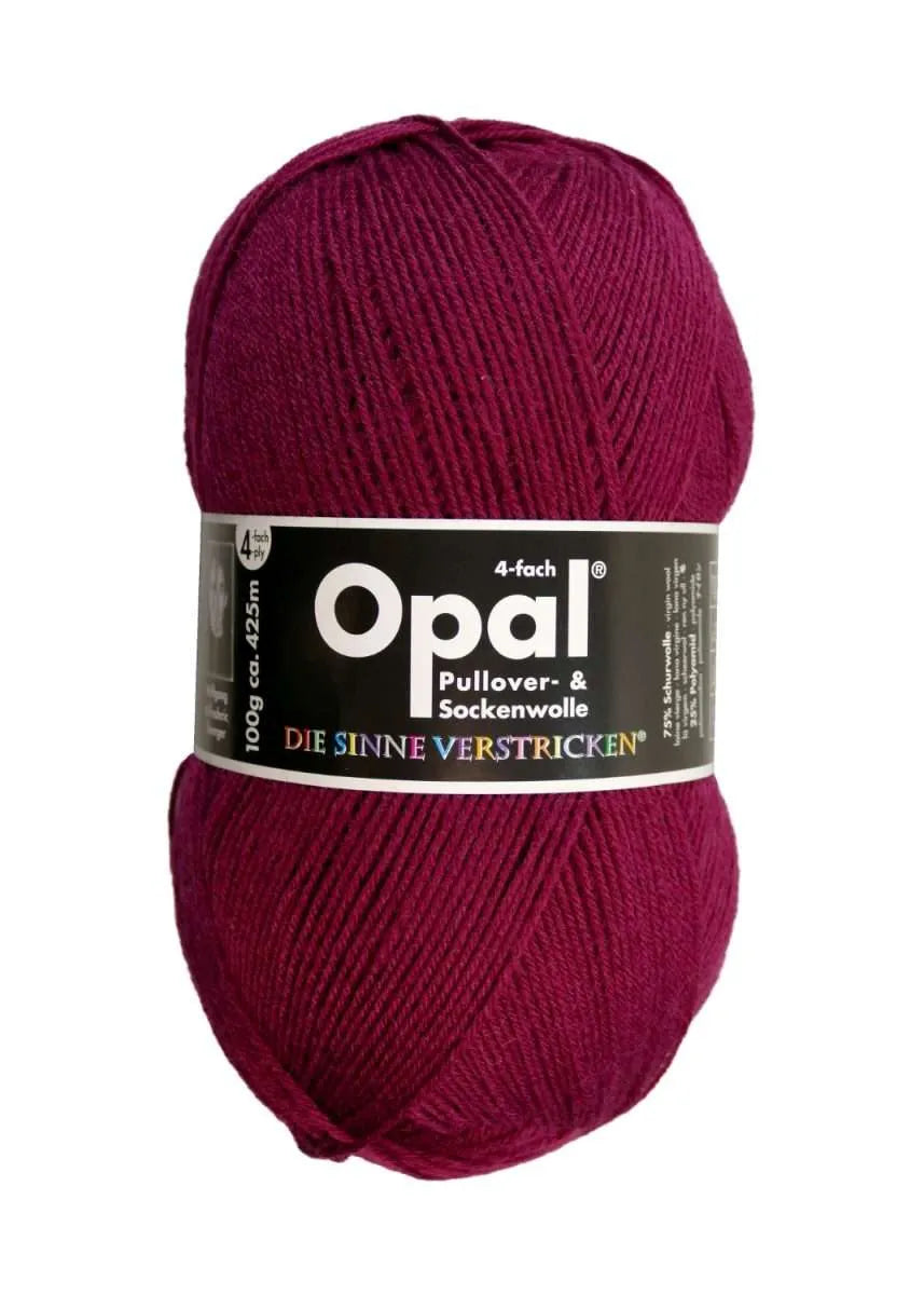 Opal Sockenwolle, uni 4-fädig Opal