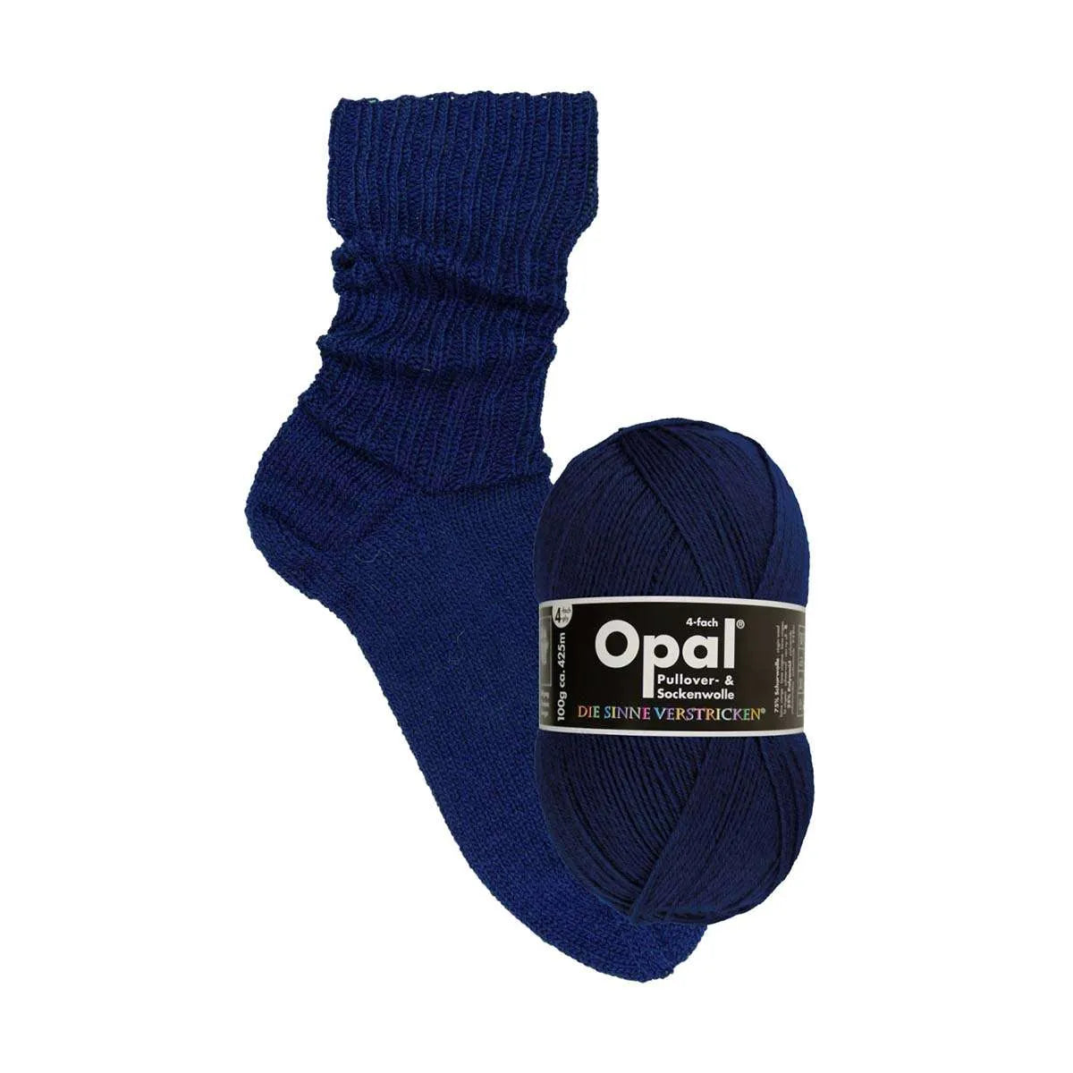 Opal Sockenwolle, uni 4-fädig Opal