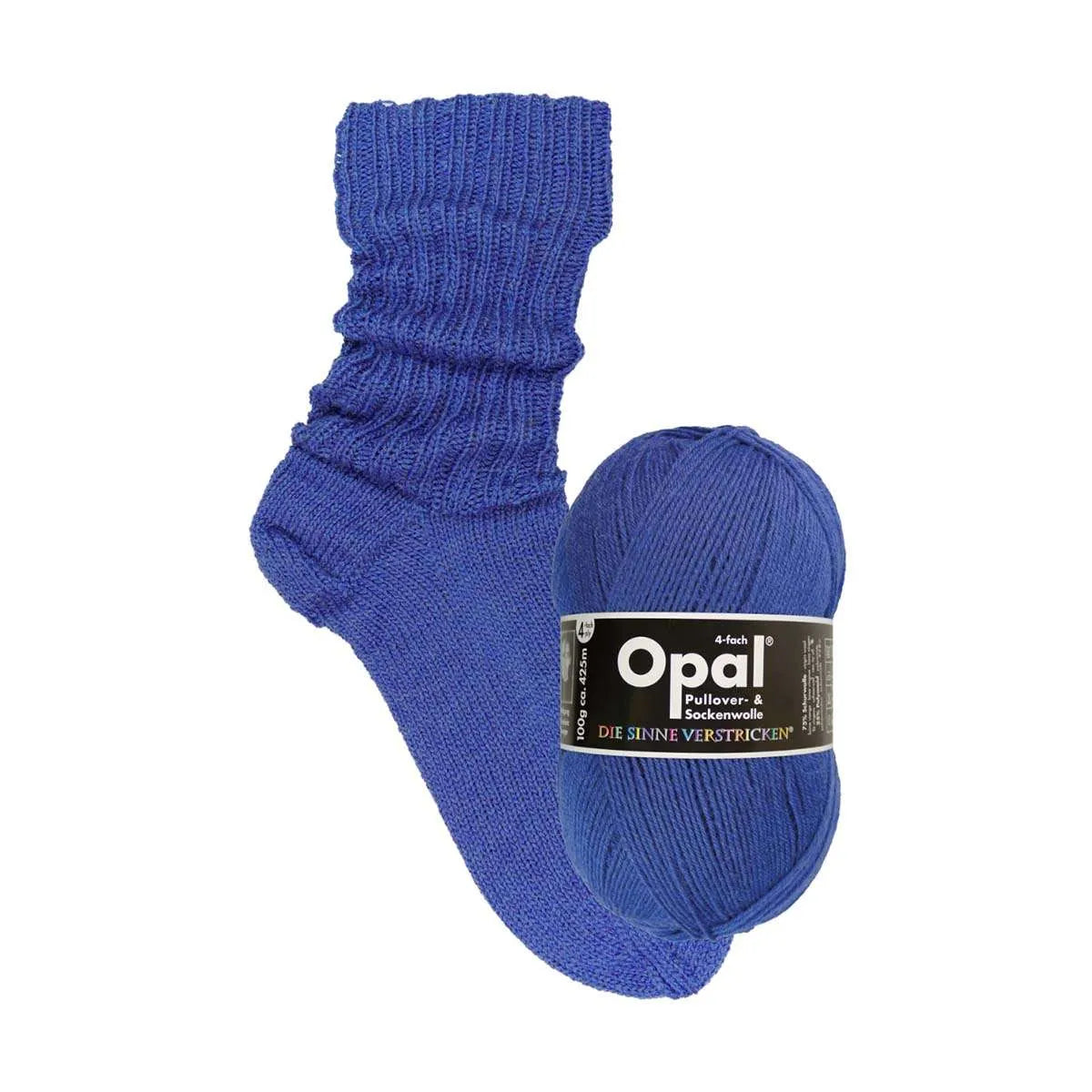 Opal Sockenwolle, uni 4-fädig Opal