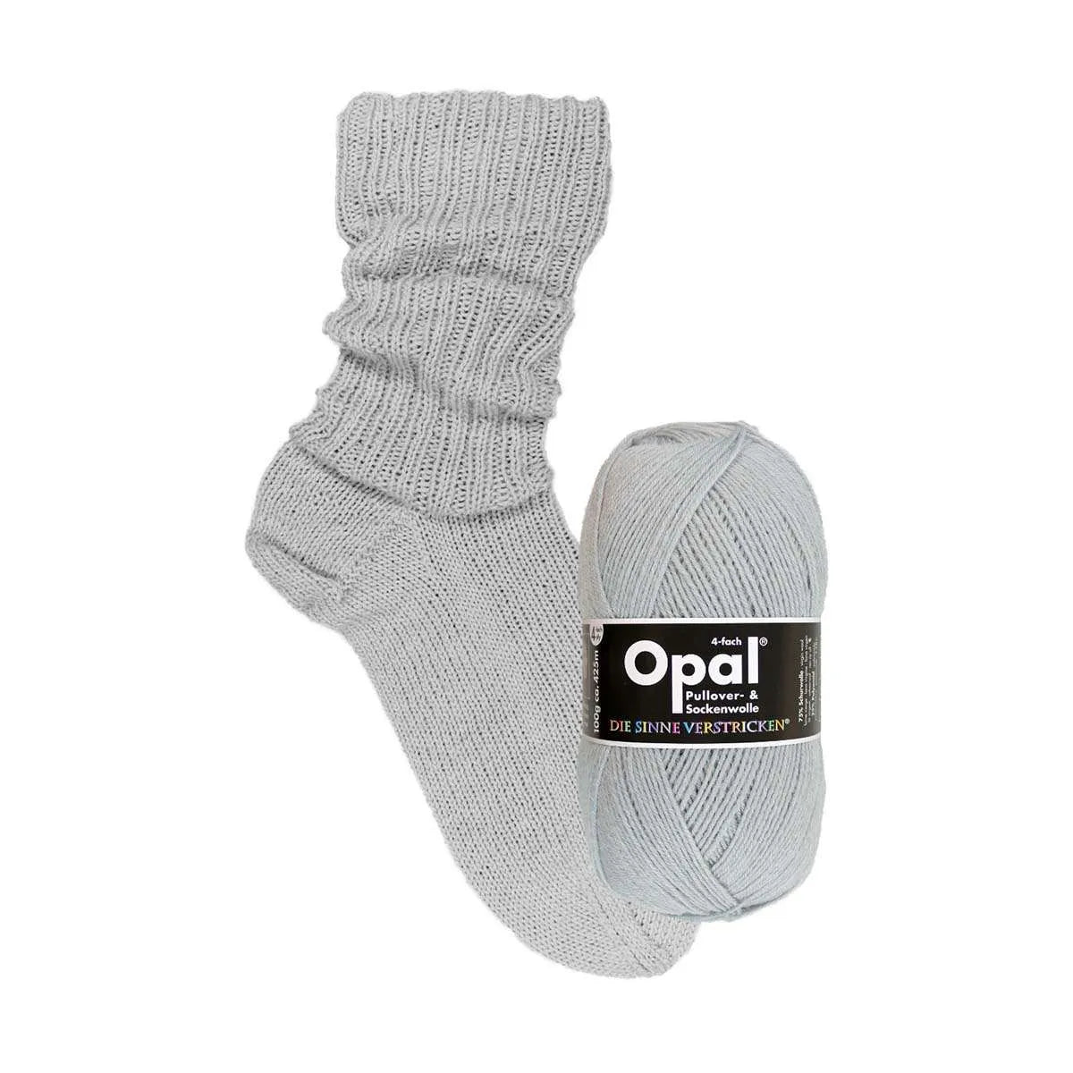 Opal Sockenwolle, uni 4-fädig Opal