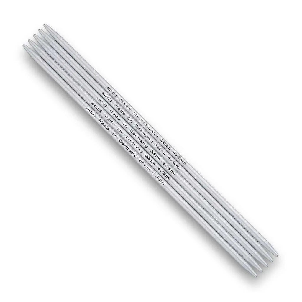 [2017-15cm-2,00mm] Addi Strumpfstricknadeln, Aluminium (15 cm, 2,00 mm)
