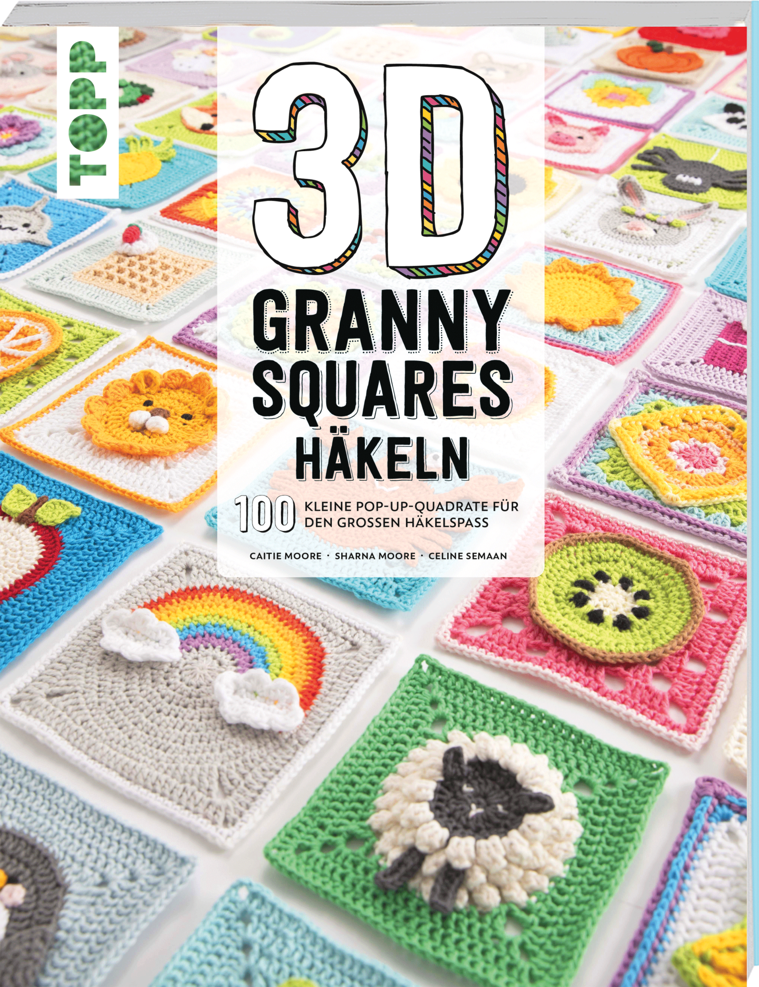 3D Granny Squares häkeln Topp