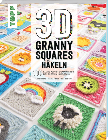 3D Granny Squares häkeln Topp
