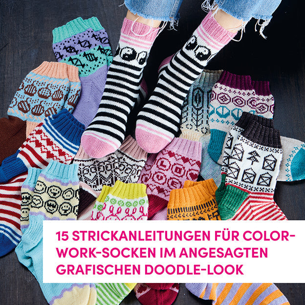 Colorwork-Socken stricken Topp