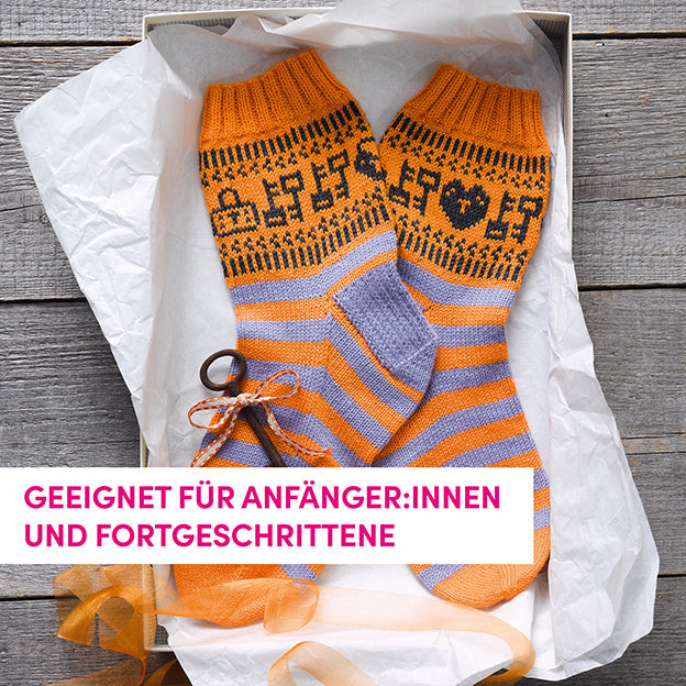 Colorwork-Socken stricken Topp