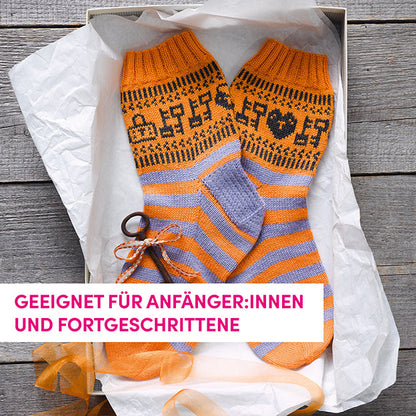 Colorwork-Socken stricken Topp