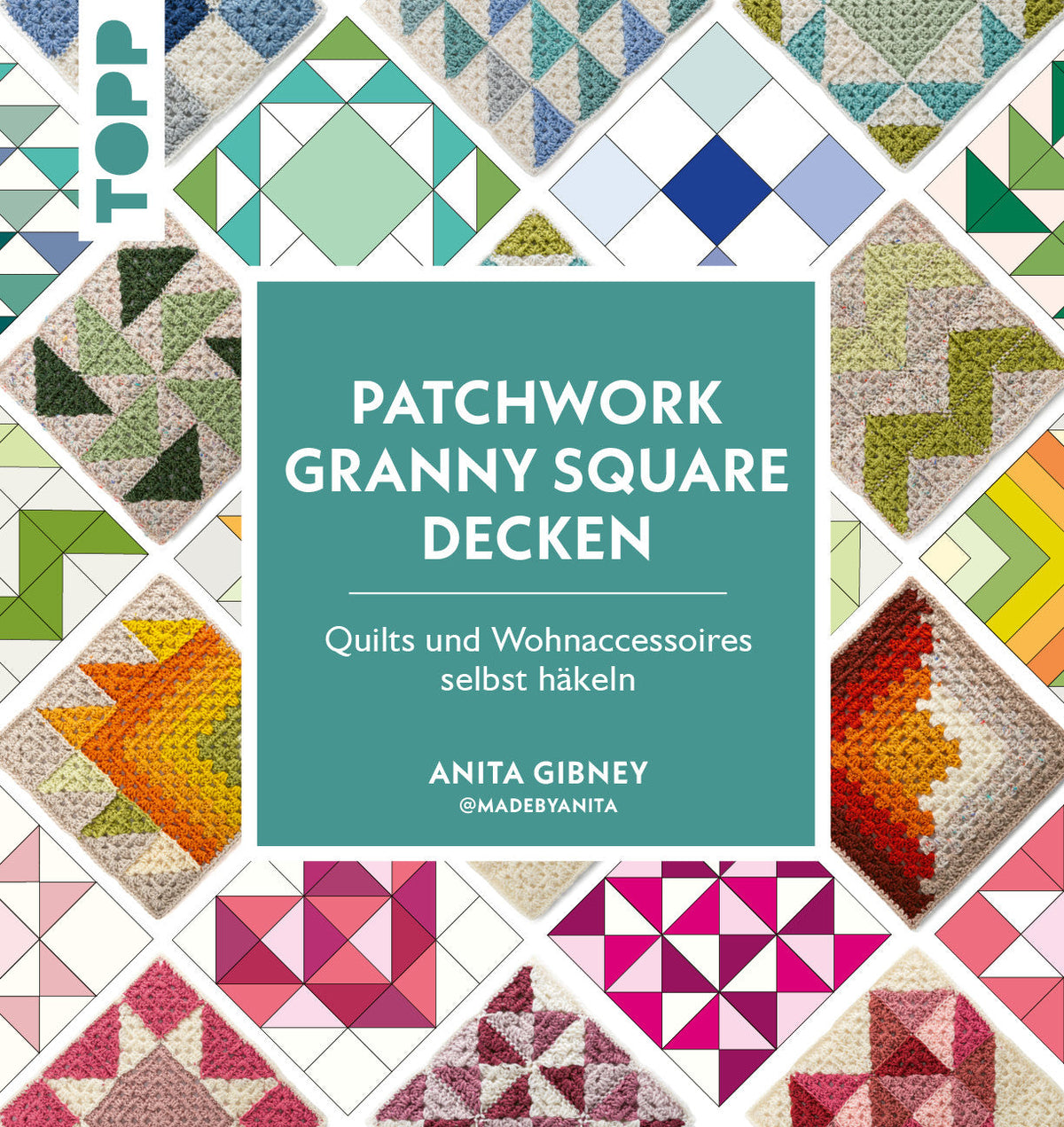 Topp Patchwork Granny Square Decken Topp