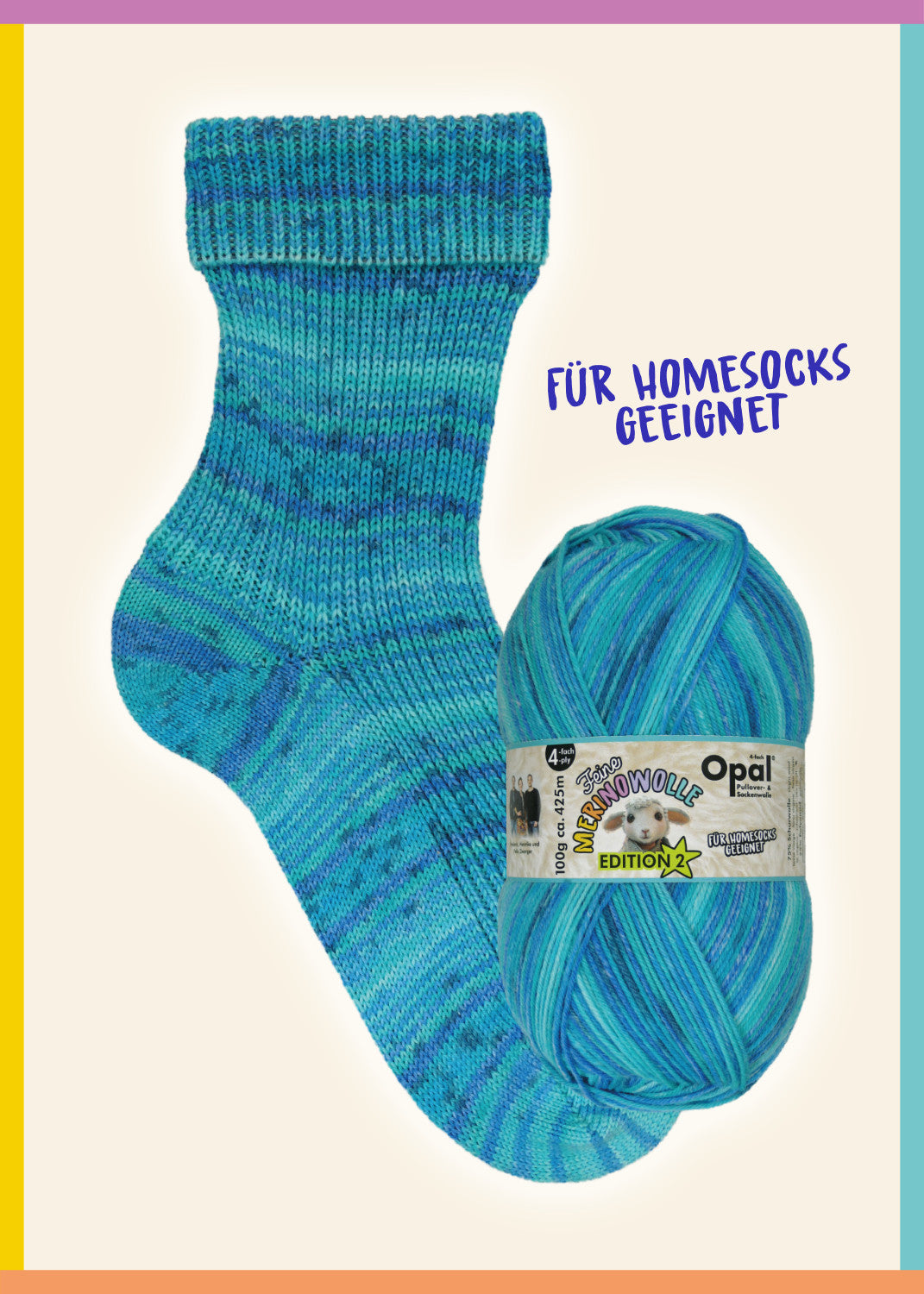 Opal Feine Merinowolle Ed.2 4f. 100g Opal