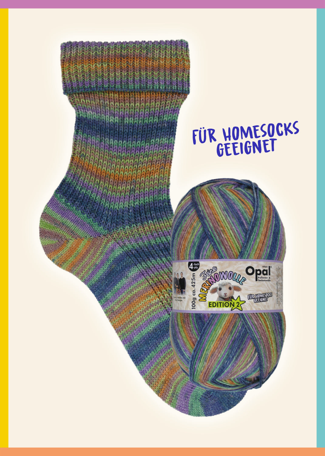 Opal Feine Merinowolle Ed.2 4f. 100g Opal