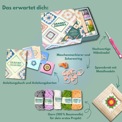 Die wunderbare Kreativbox Granny Squares Topp