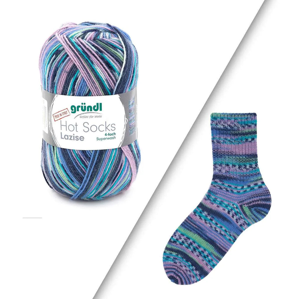 Gründl Sockenwolle, Hot Socks Lazise, 4-fach Gründl