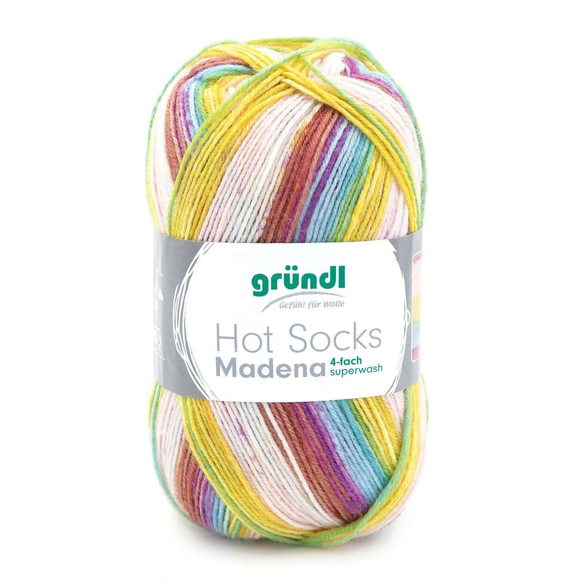 Gründl Sockenwolle, Hot Socks Madena, 4-fach Gründl