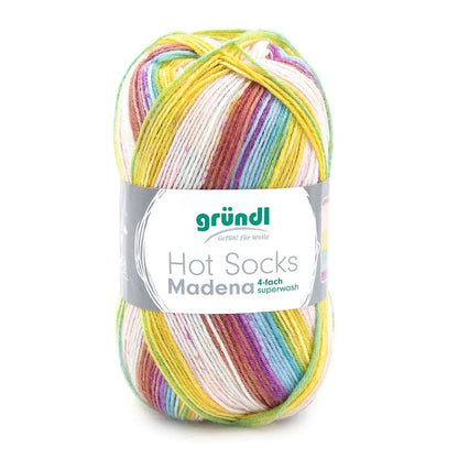 Gründl Sockenwolle, Hot Socks Madena, 4-fach Gründl