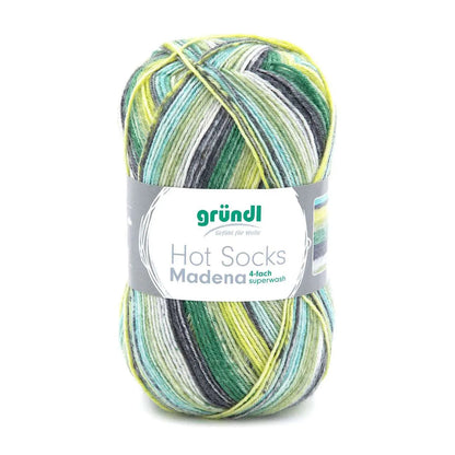 Gründl Sockenwolle, Hot Socks Madena, 4-fach Gründl