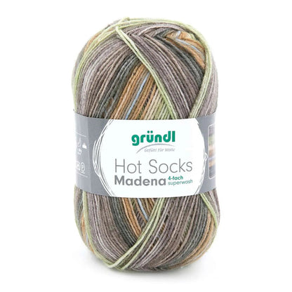 Gründl Sockenwolle, Hot Socks Madena, 4-fach Gründl